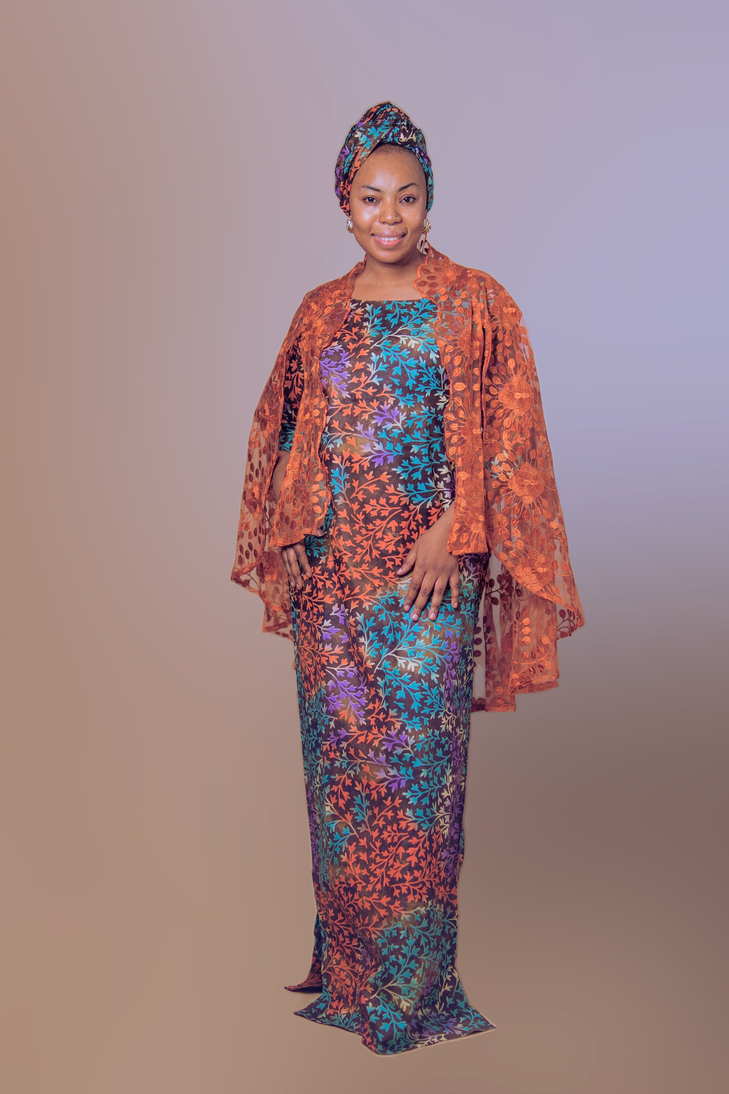 ALANI CAPE DRESS