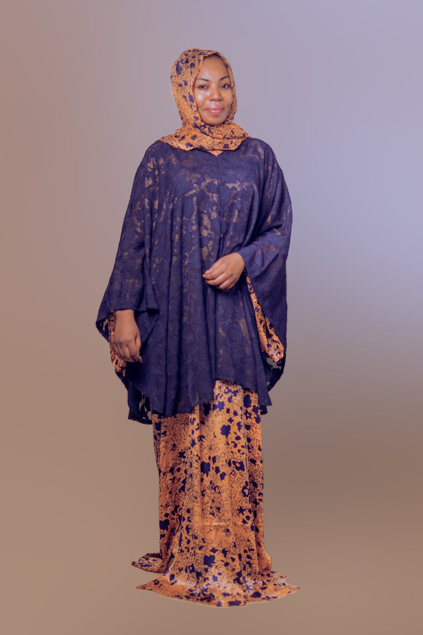 ARIA CAPE DRESS