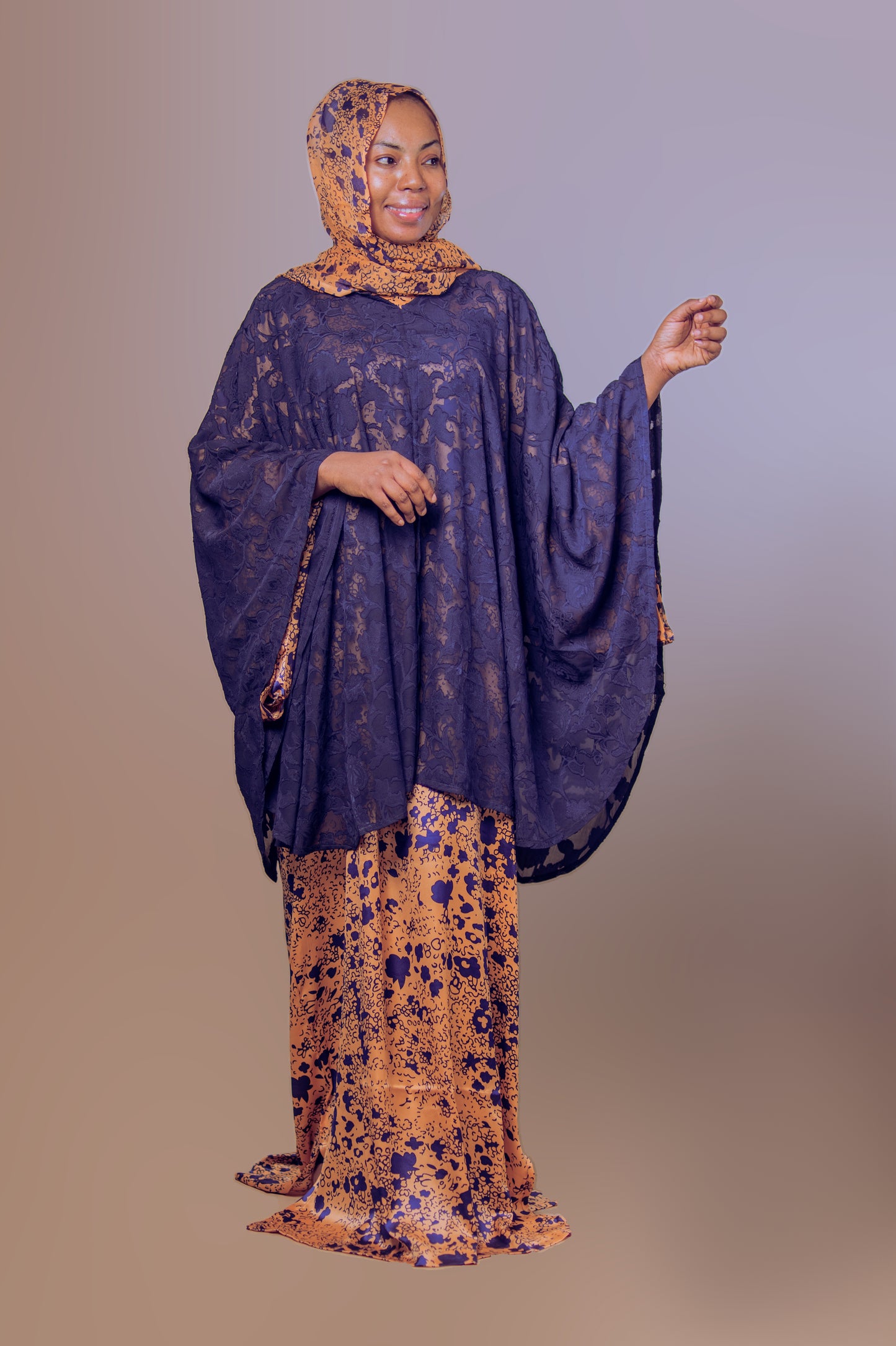 ARIA CAPE DRESS