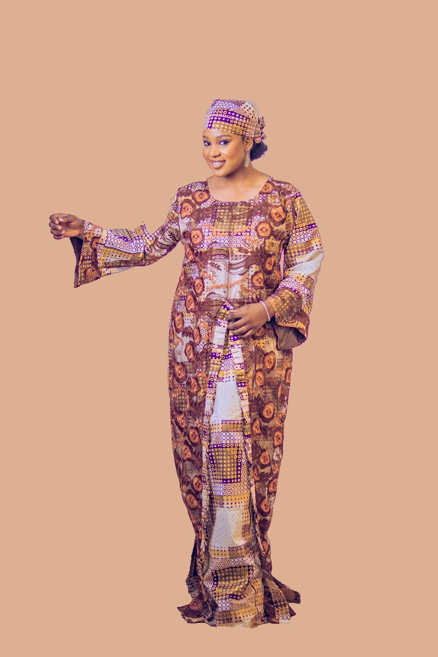 THE YASMINE MWOMAN DRESS BROWN
