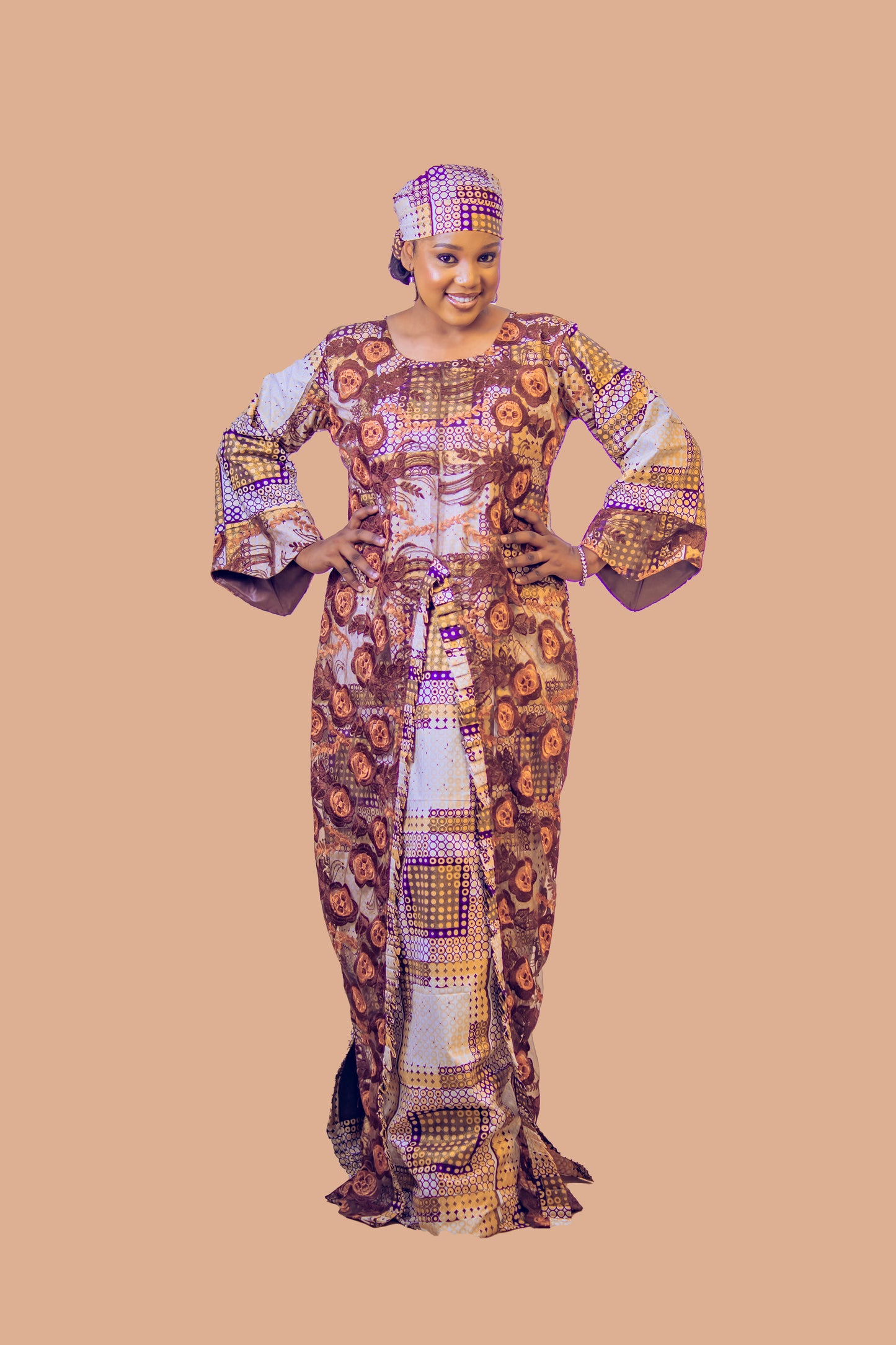 THE YASMINE MWOMAN DRESS BROWN
