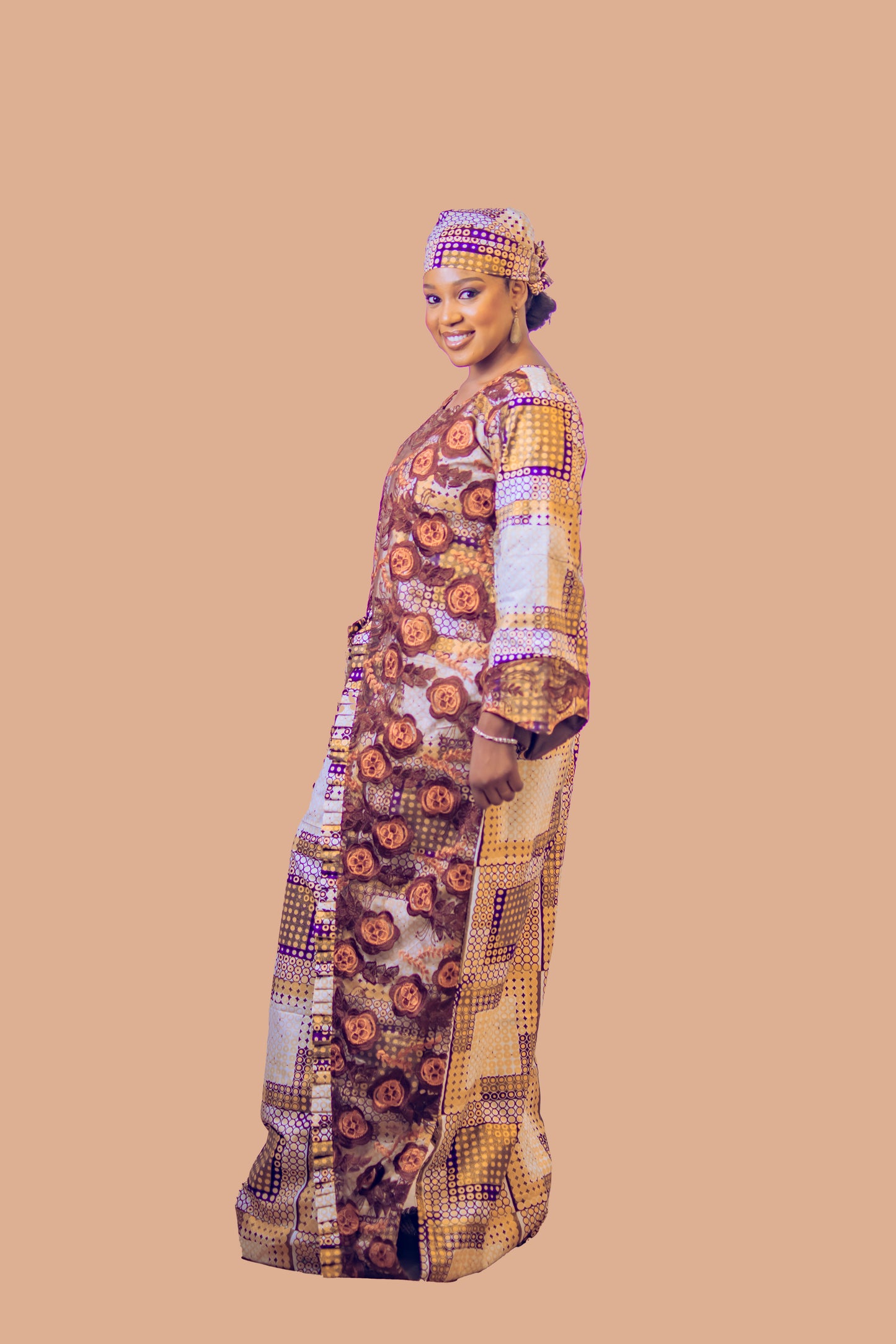THE YASMINE MWOMAN DRESS BROWN