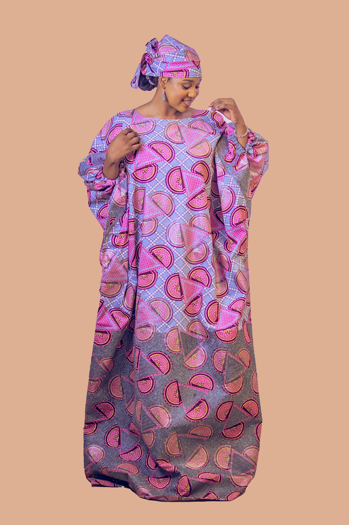 THE DEOLA BOUBOU DRESS PINK