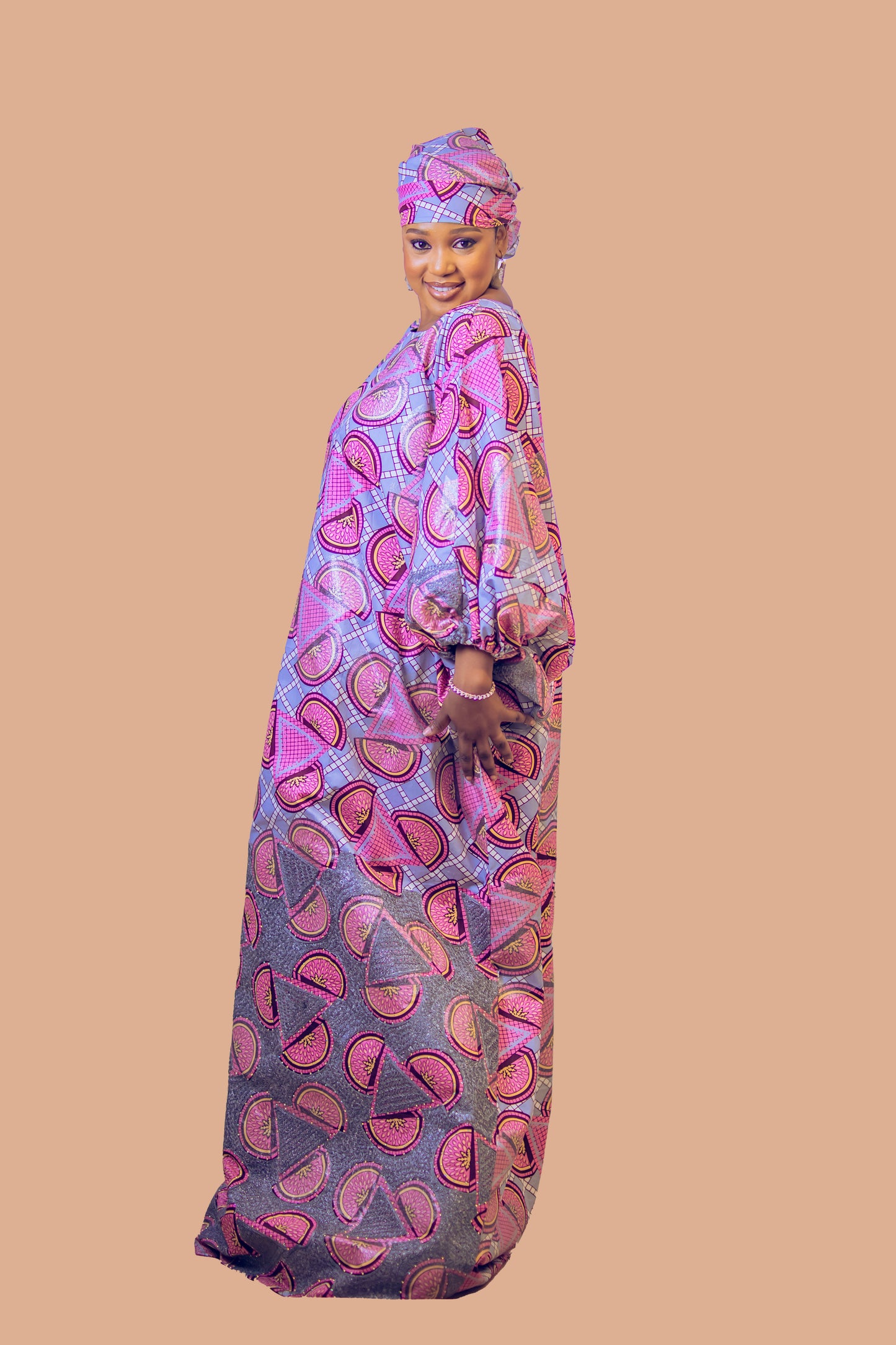 THE DEOLA BOUBOU DRESS PINK