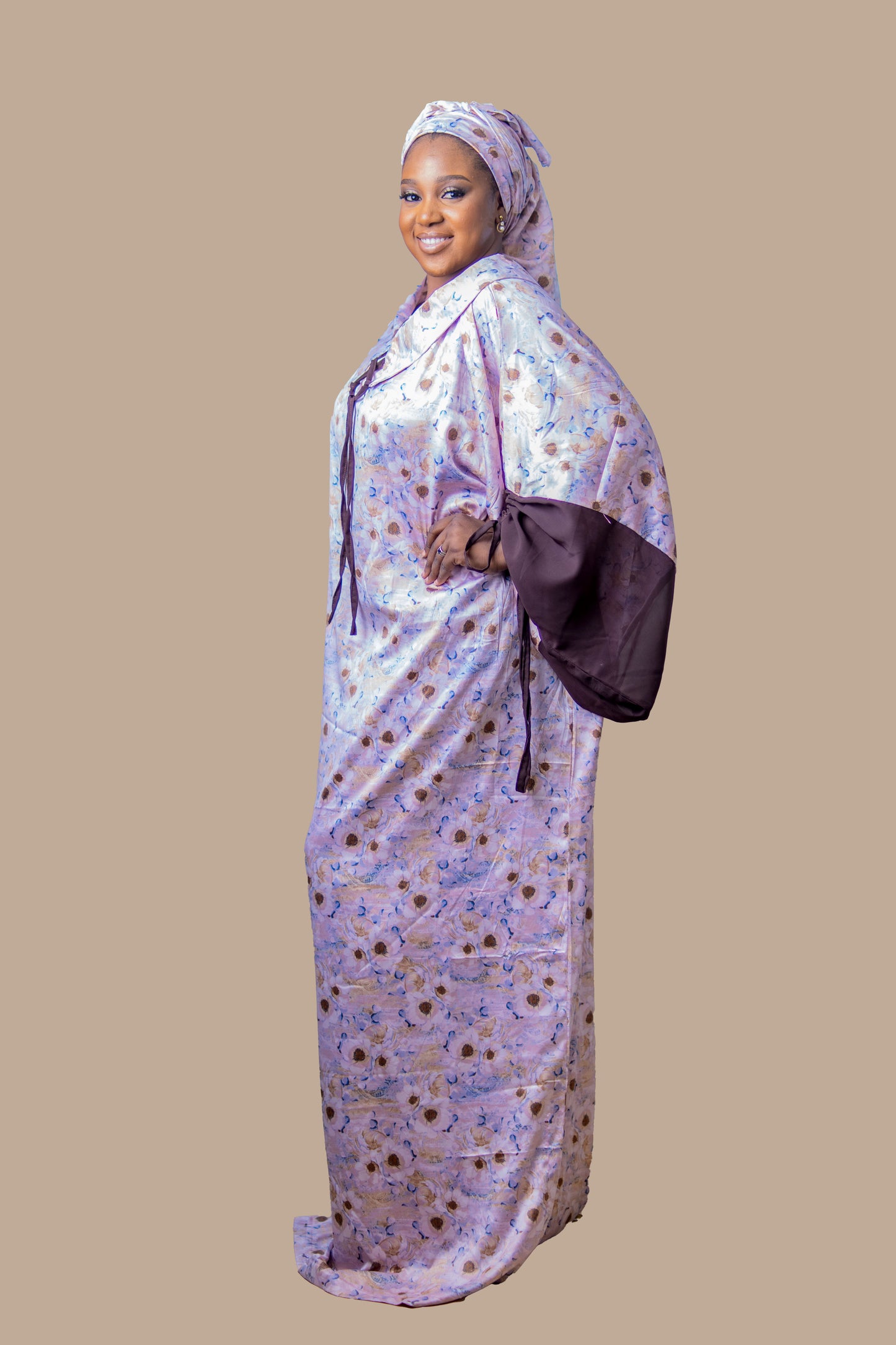 DARIA SILK BOUBOU DRESS