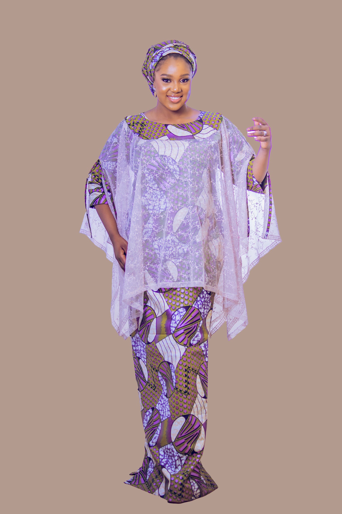 THE DIONE MWOMAN CAPE DRESS