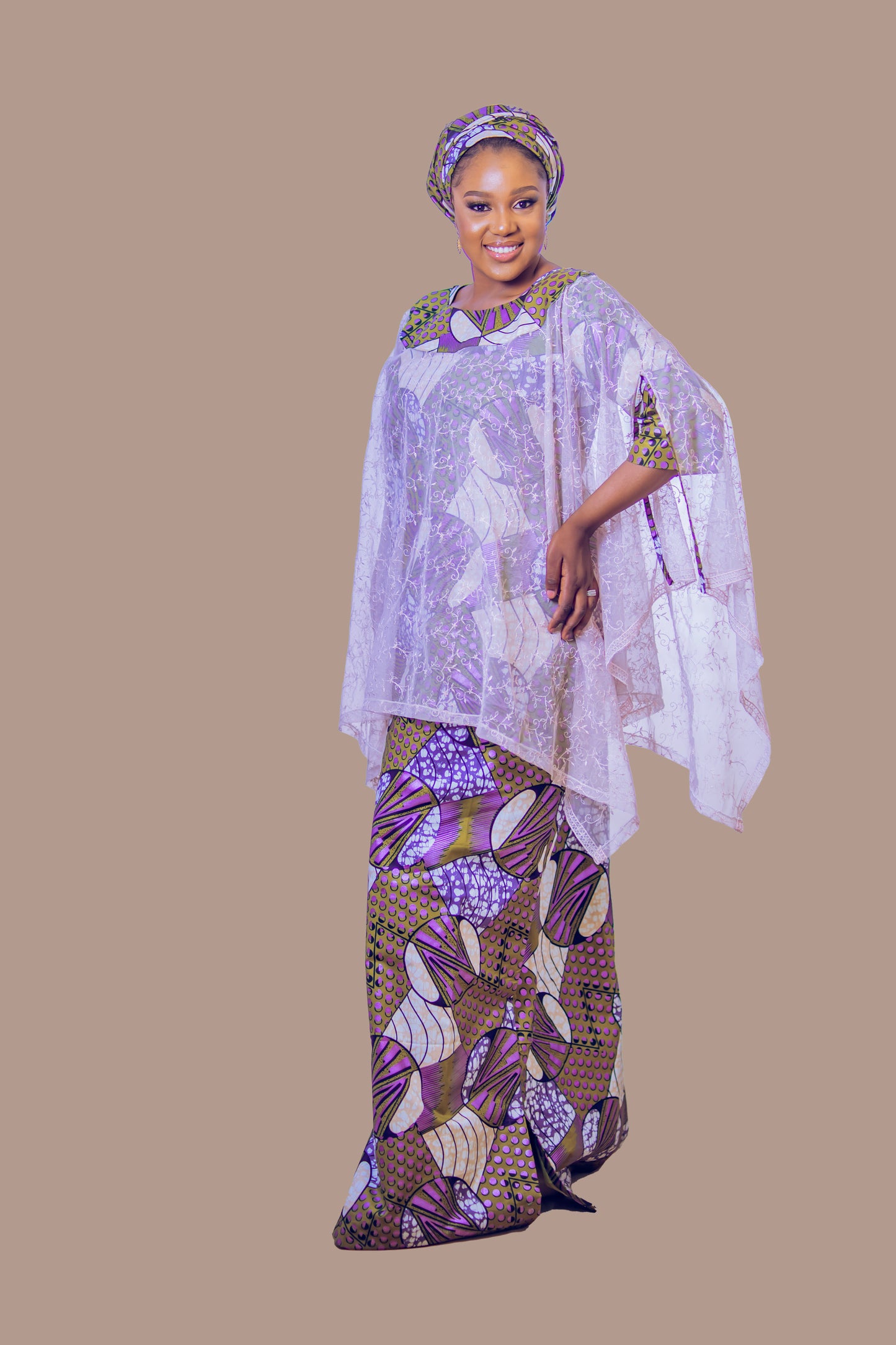 THE DIONE MWOMAN CAPE DRESS