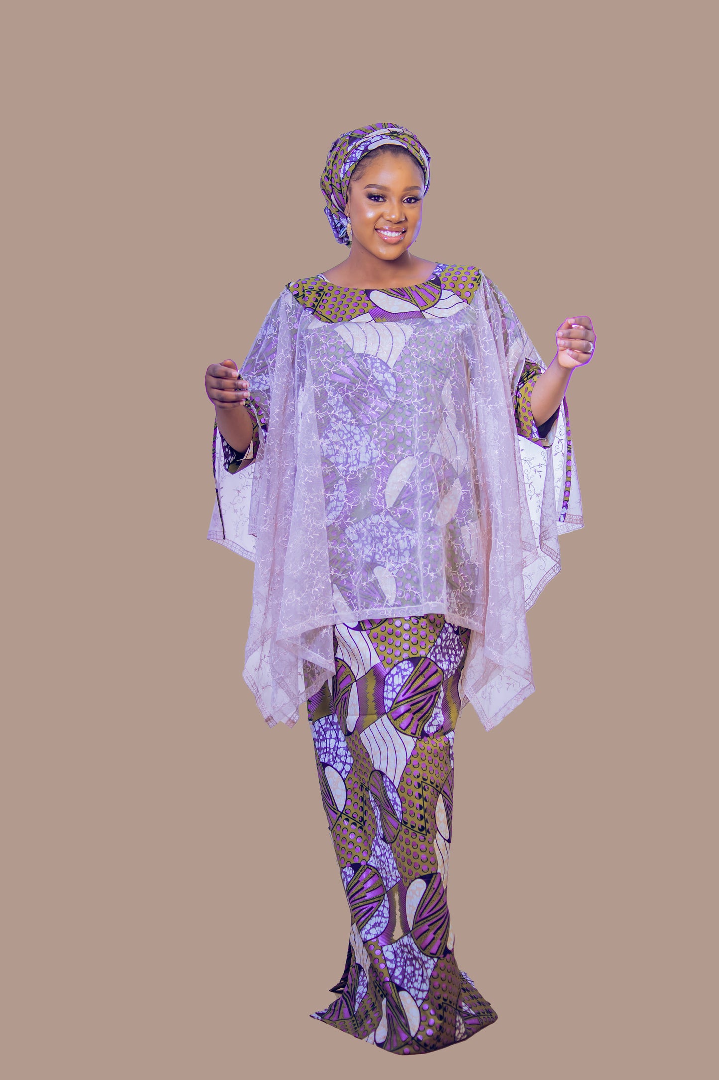 THE DIONE MWOMAN CAPE DRESS