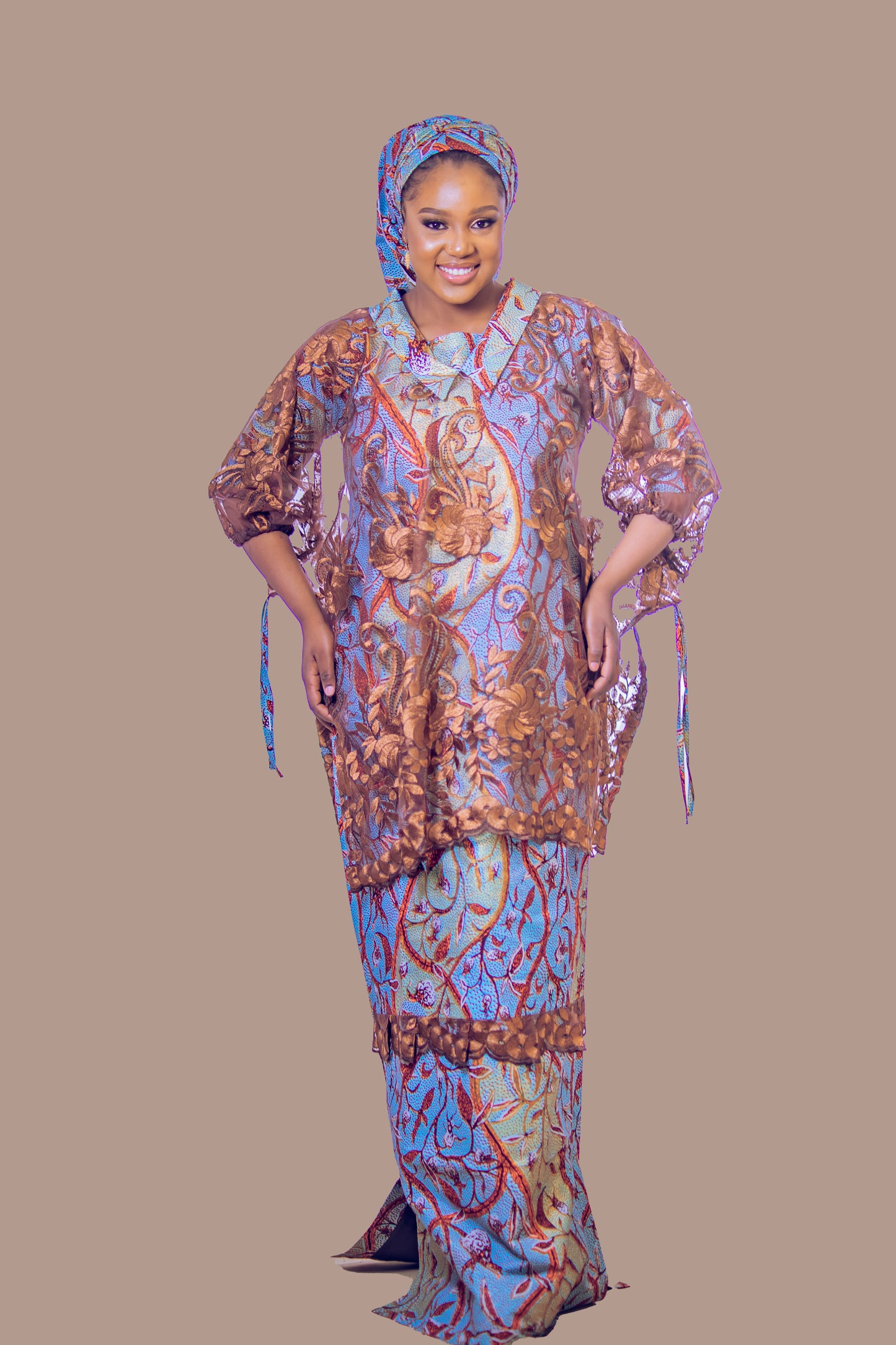 THE CLEO MWOMAN DRESS BROWN