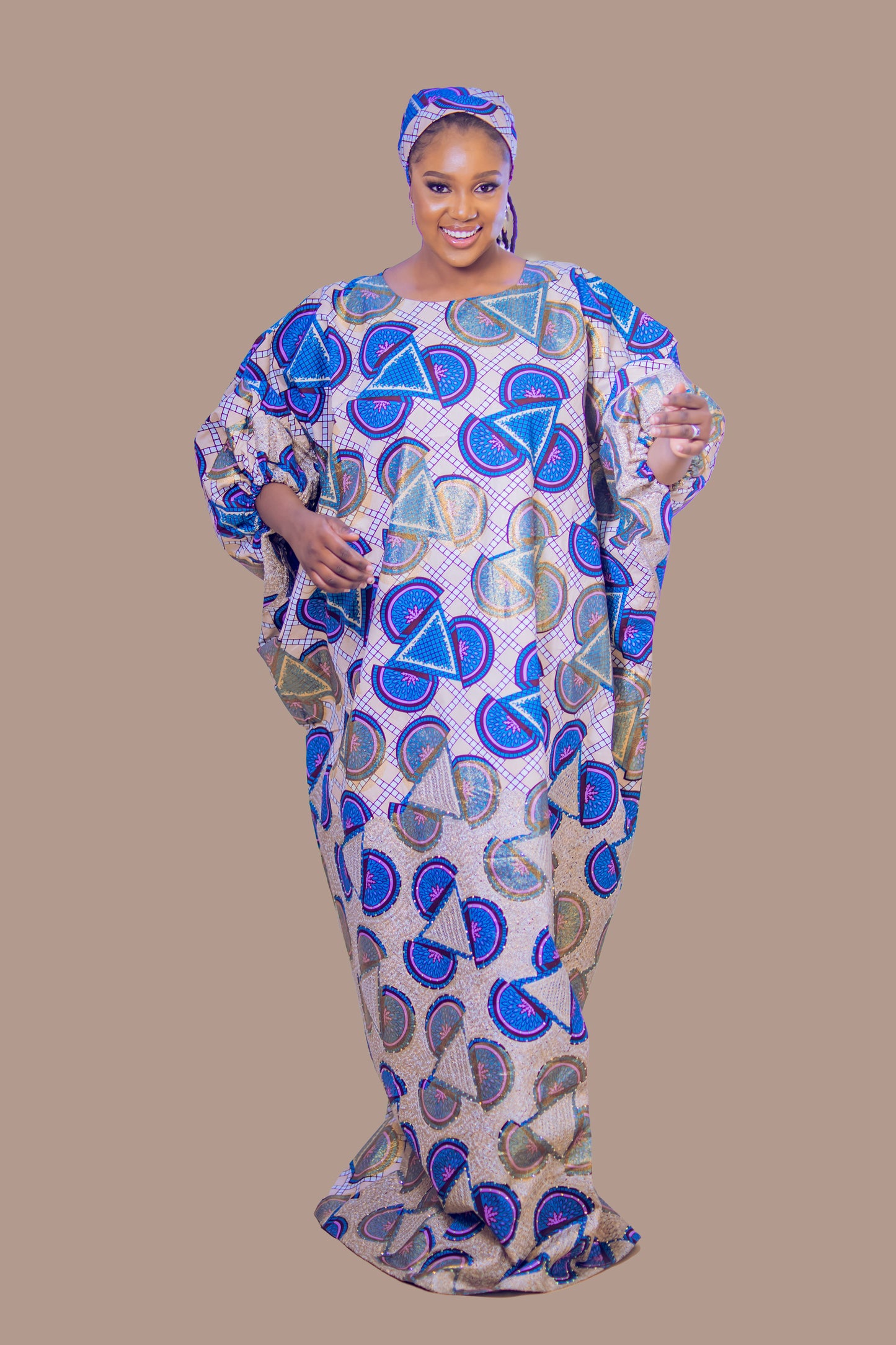 THE DEOLA EMBROIDERY BOUOBOU DRESS