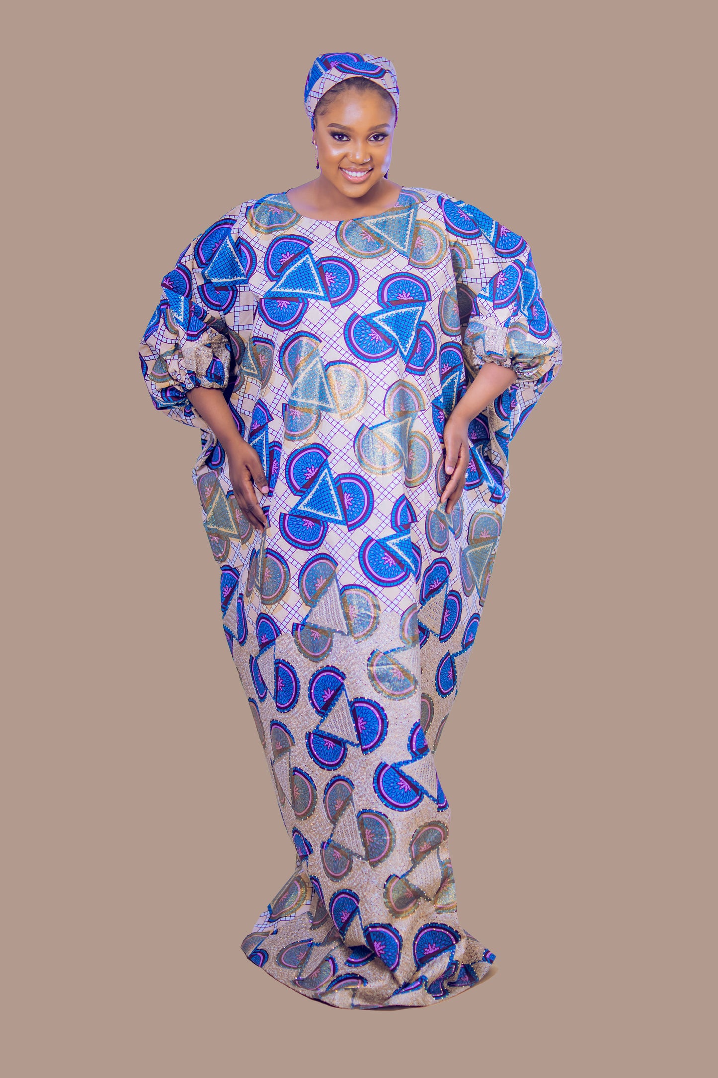 THE DEOLA EMBROIDERY BOUOBOU DRESS