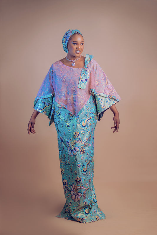ELEGANT STRAIGHT EMBROIDERY DRESS