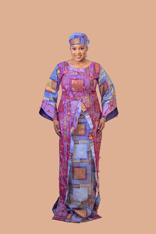 THE YASMINE MWOMAN DRESS BLUE