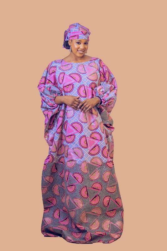 THE DEOLA BOUBOU DRESS PINK