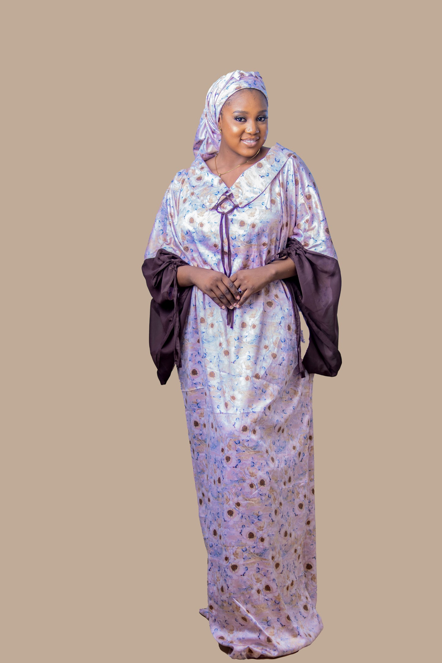 DARIA SILK BOUBOU DRESS