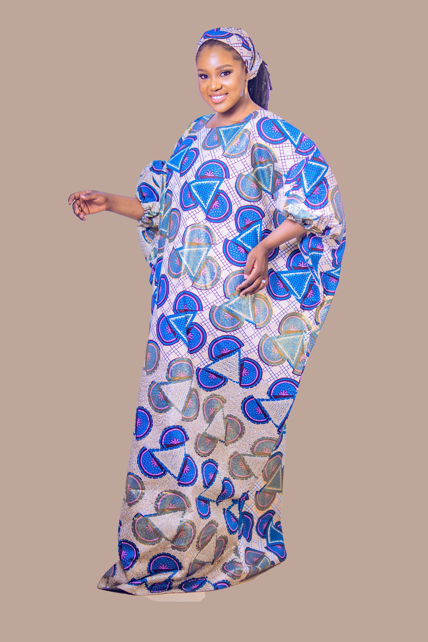 THE DEOLA EMBROIDERY BOUOBOU DRESS
